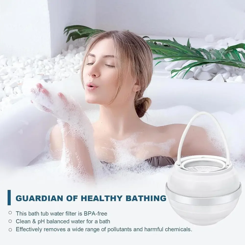 Bath Filter for Tub 8 Stages Bath Filter Pure Water White Water Filter Portable